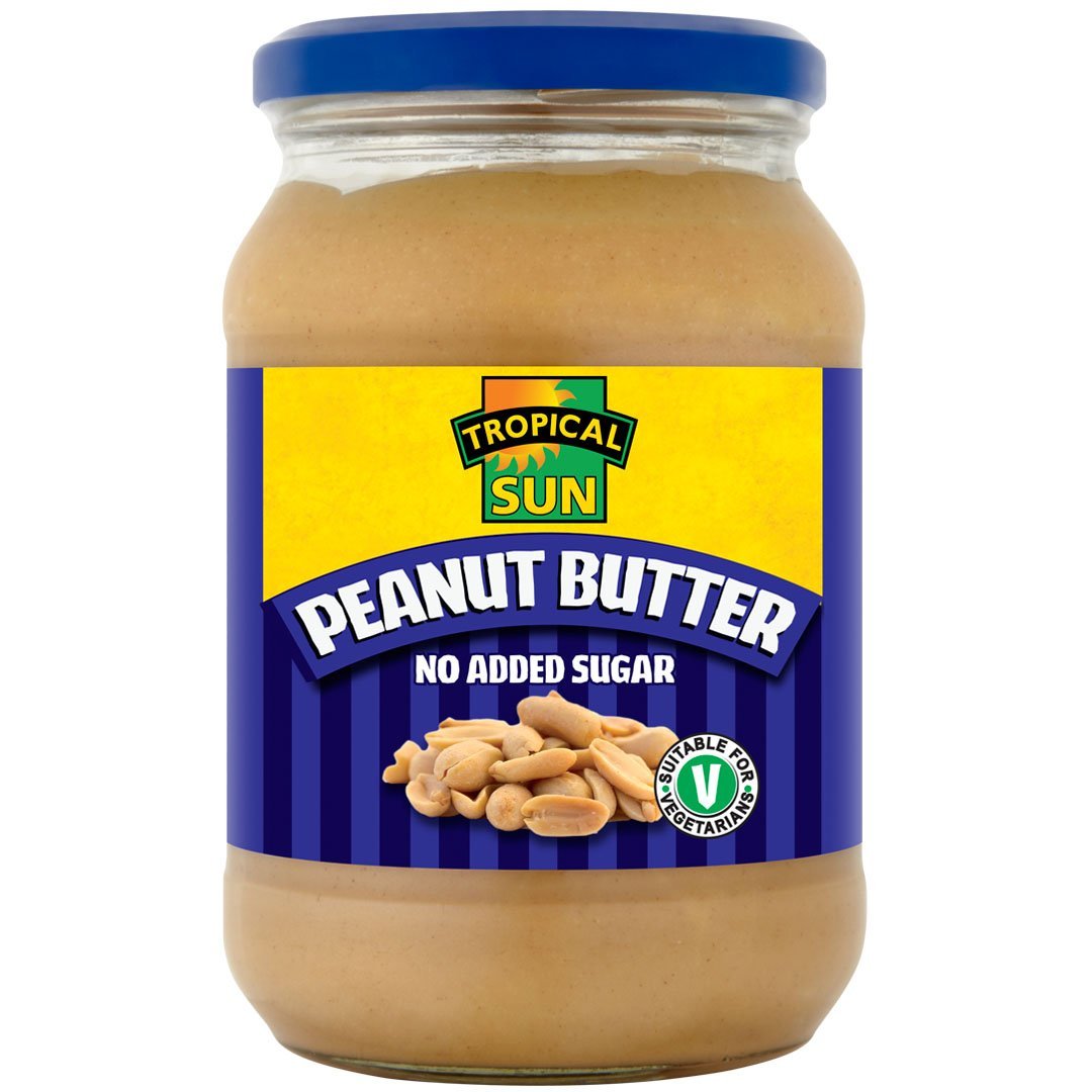 Tropical Sun Peanut Butter No Added Sugar 454g Box of 12