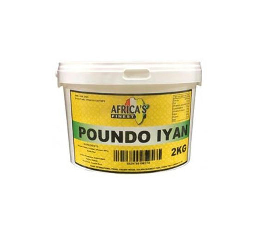 Africa's Finest Poundo Iyan 2kg Box of 1