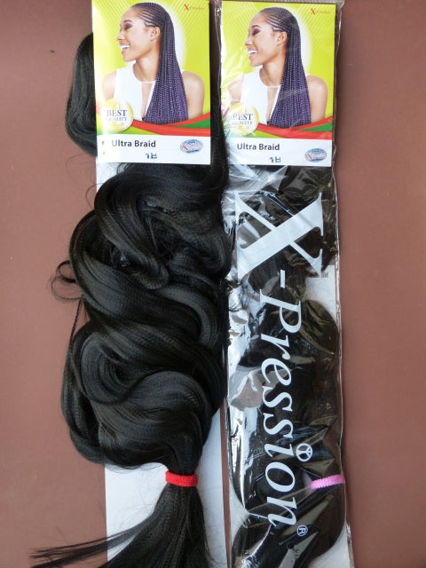 X-pression Ultra Braid 120g Synthetic Hair Braiding Extensions