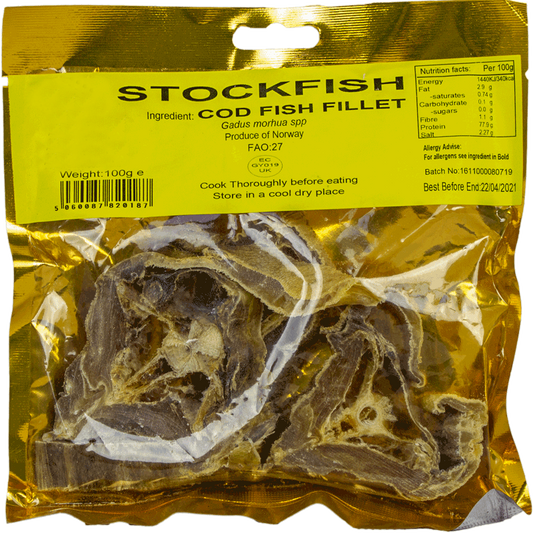 MASStockfish Cod Fillet 100g-Fd