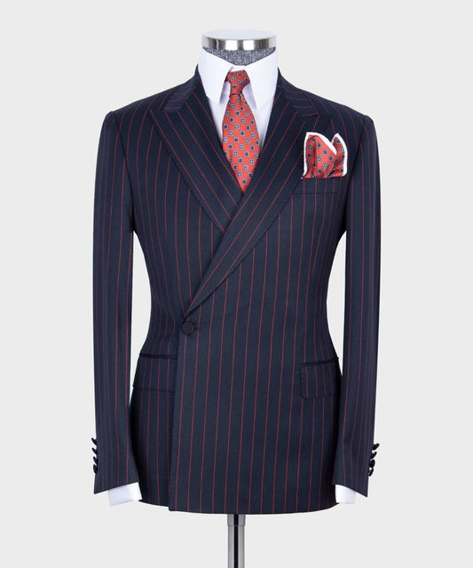 Men's Wear Clothing Outfit Dark Black Regular Fit One Button Fashion Suit Blazer