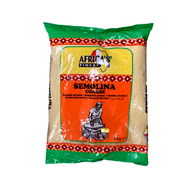 MASAfrica's Finest Semolina Coarse 4kg Box of 1-Fd African Speciality Asetena Pa 