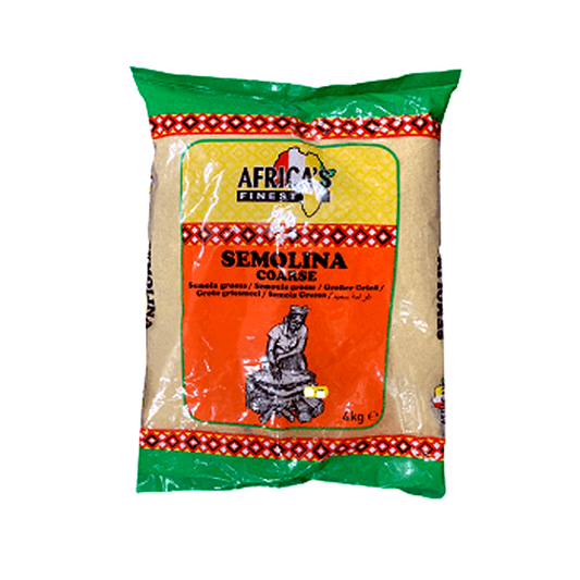 MASAfrica's Finest Semolina Coarse 4kg Box of 1-Fd African Speciality Asetena Pa 