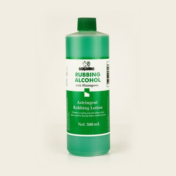 Benjamins Rubbing Alcohol Wintergreen 500ml