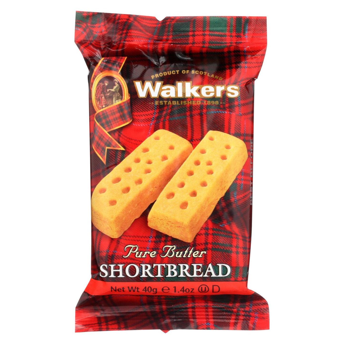 Walkers Pure Butter Shortbread 40g-Food