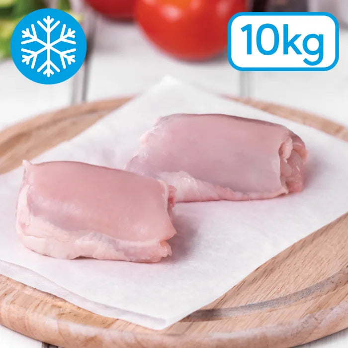 MASFrozen Halal Raw Skinless Boneless Chicken Thigh Meat-1x10kg-Food
