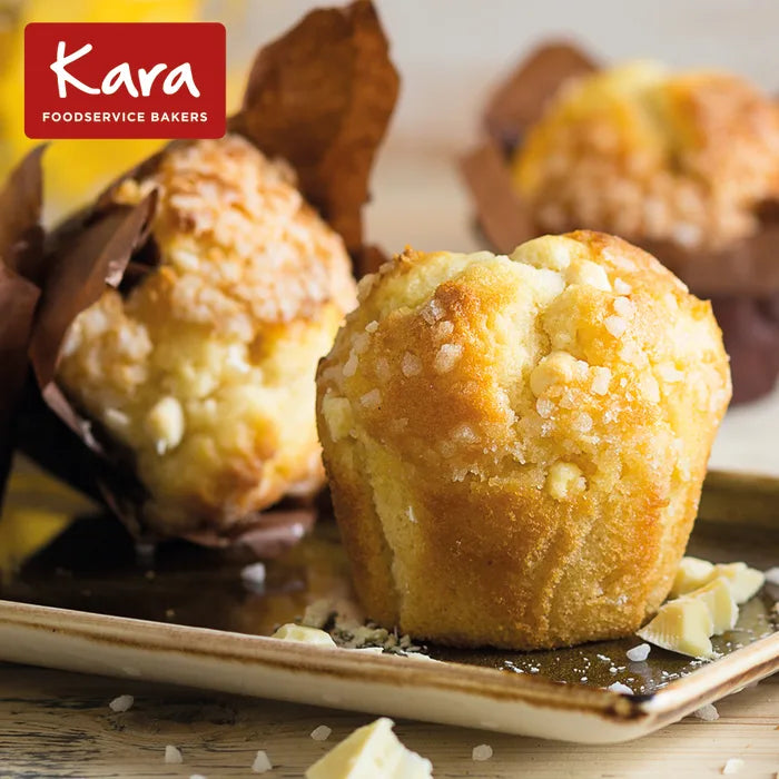 MASKara Filled Lemon & White Chocolate Tulip Muffins 24 x 115g-Food
