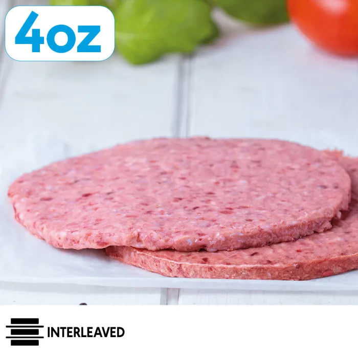 Signature Halal Beef Burgers (4oz) 48 x 113g-Food