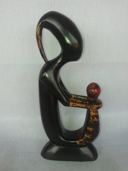 African Sese Wood Figurine Handicraft