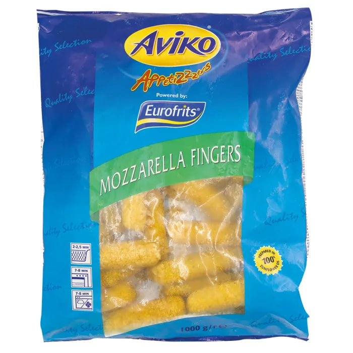 Aviko Breaded Mozzarella Fingers-3x1kg