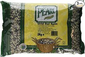 White Pearl Urid Dall Split 2kg-Food