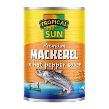 MASTropical Sun Mackerel in Hot Pepper Sauce  400g Box of 12-Fd