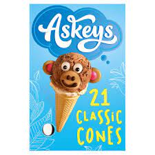 Askeys 21 Classic Cones with Sweetener