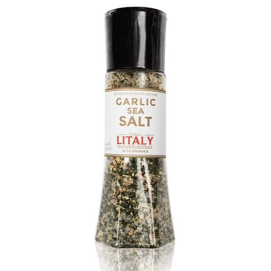 MASLitaly Garlic Sea Salt with Grinder  1 x 305g-Food