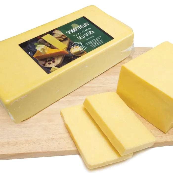 Spinneyfield Mild Block Cheddar Cheese 1 x 5kg-Food