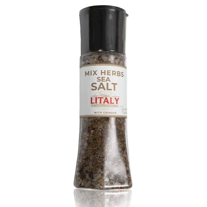 Litaly Mixed Herb Sea Salt with Grinder  1 x 310g-Food