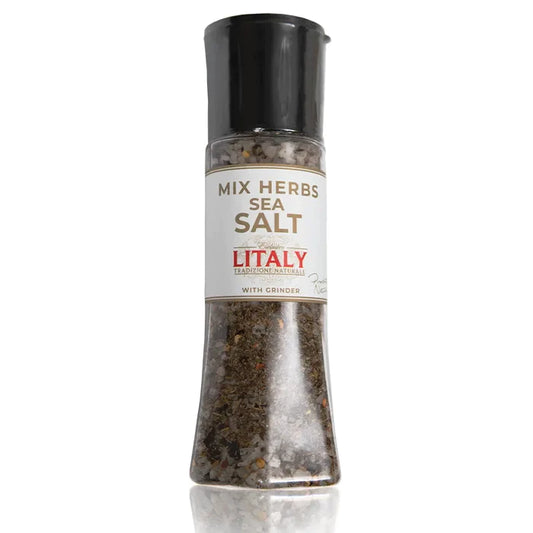 Litaly Mixed Herb Sea Salt with Grinder  1 x 310g-Food