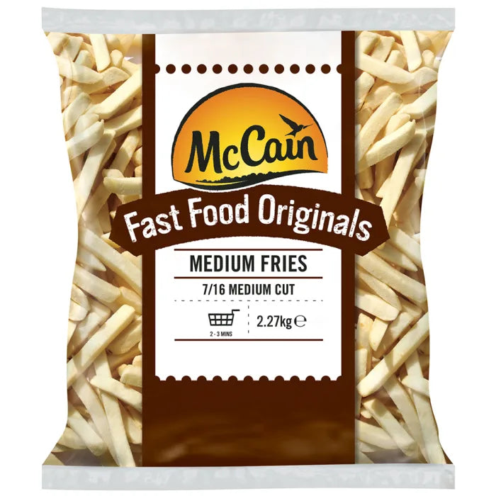 MASMcCain Fast Food Originals (7/16) Medium Cut Fries 4x2.27kg-Food