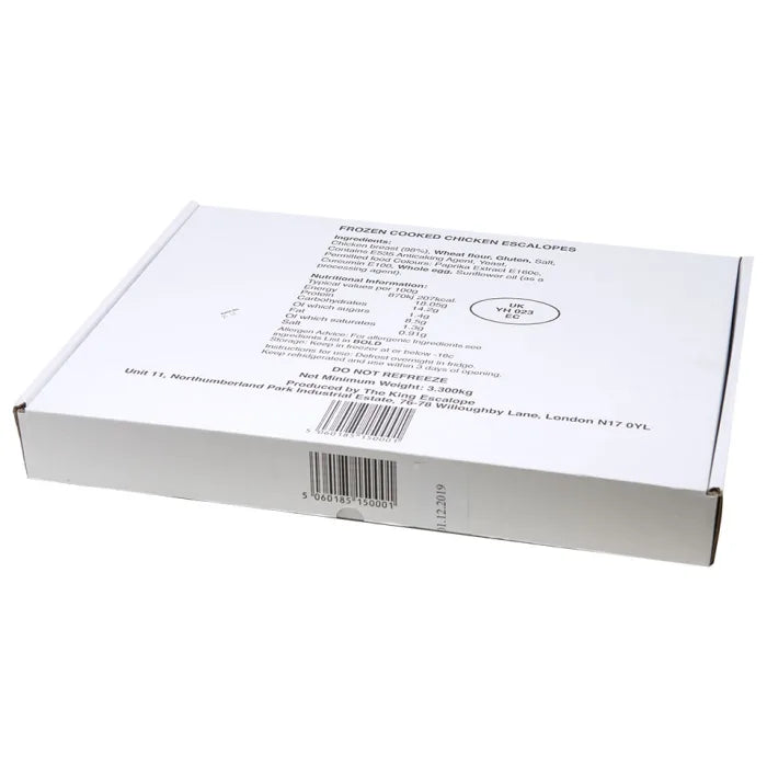 MASCooked Chicken Breast Escalope (Aprx 10)-1x3kg-Food