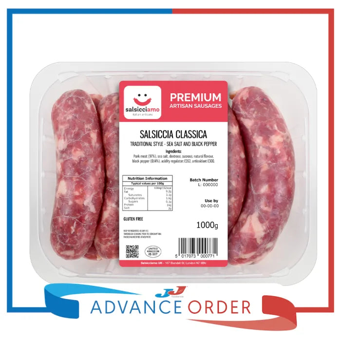 Salsicciamo Classic Traditional Italian Sausages 1kg-Food