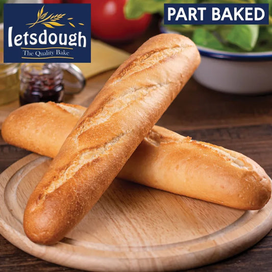 Letsdough Part Baked Demi Baguette (27cm)-125g