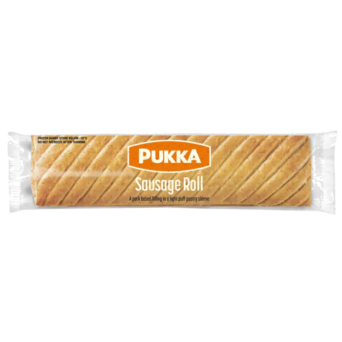 MASPukka Wrapped Cooked Sausage Rolls-1x12-Food