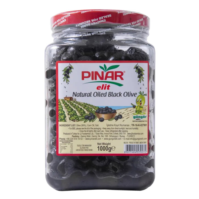 MASPinar Natural Oiled Black Olive-1000g-Food