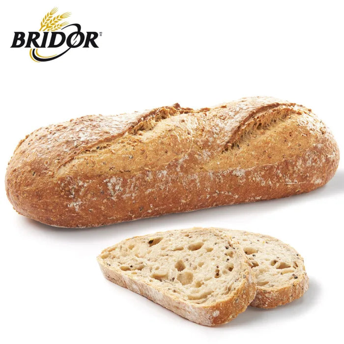 MASBridor Stone Part Baked Sourdough Cereals & Grains Loaf Bread (Frozen) - 18 x 400g-Food