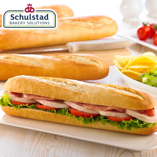 Schulstad Fully Baked Demi Baguette (28cm) 30 x 135g