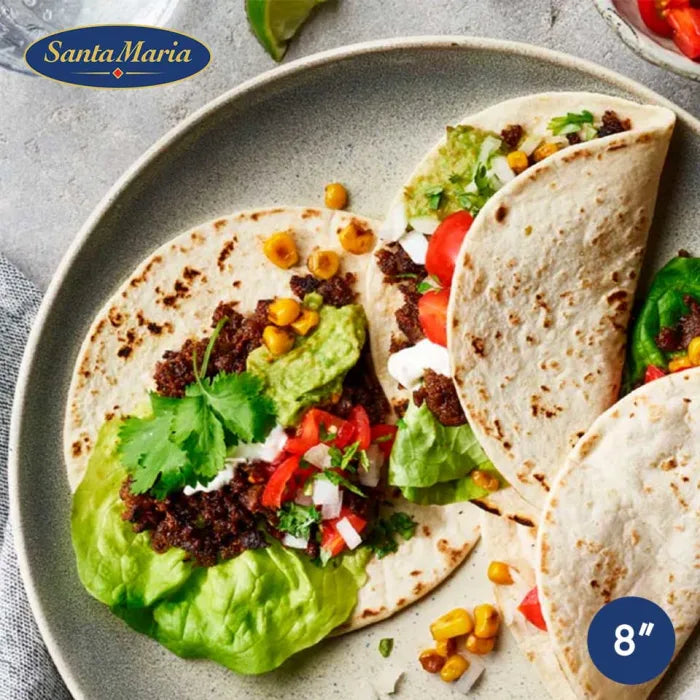 Santa Maria 8" Ambient Flour Tortilla Wraps 10pc x 10-Food