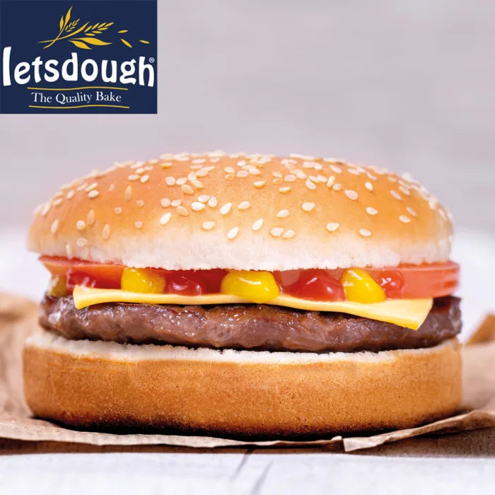 Letsdough 4" Seeded Burger Buns 1 x 48