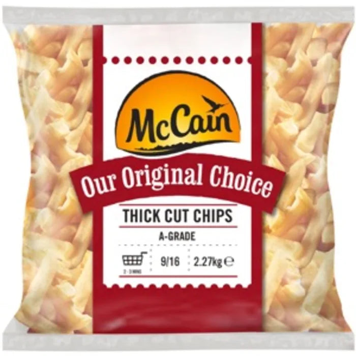 MASMcCain Original Choice 9/16 Thick Cut Chips-4x2.27kg-Food