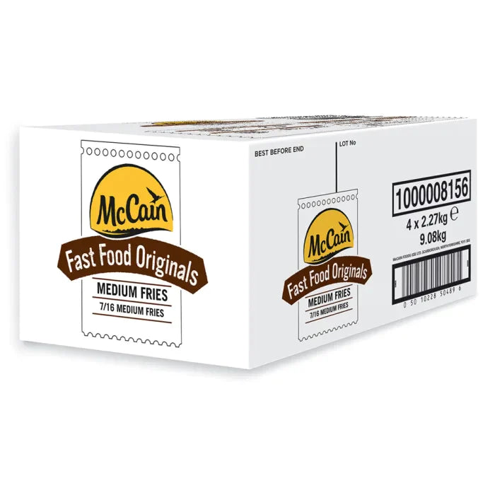 MASMcCain Fast Food Originals (7/16) Medium Cut Fries 4x2.27kg-Food