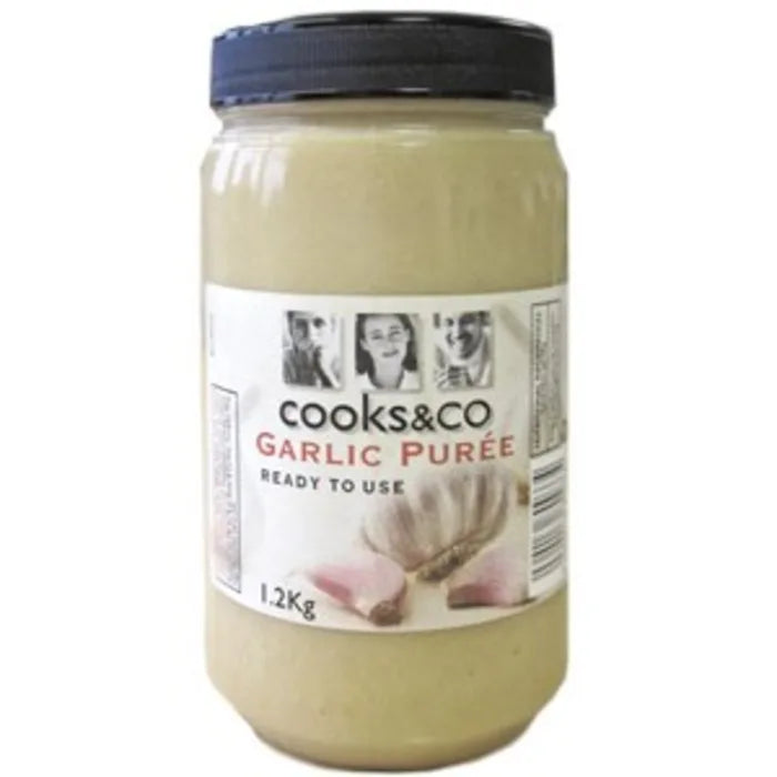 MASCooks & Co Garlic Puree (Single) 1 x 1.2kg-Food