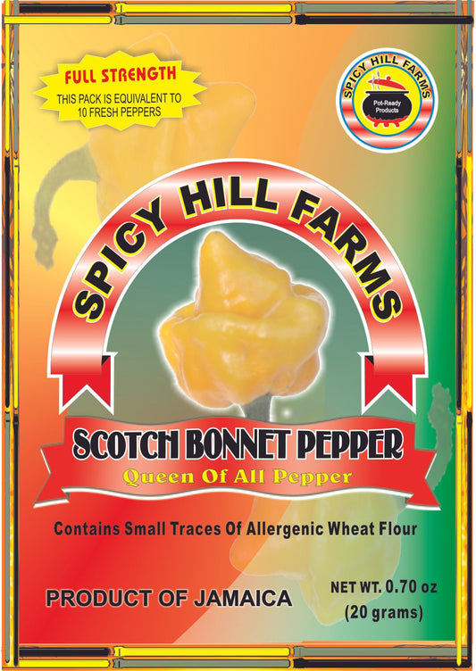 MASSpicy Hill Farms Scotch Bonnet Pepper 25g Box of 24-Fd