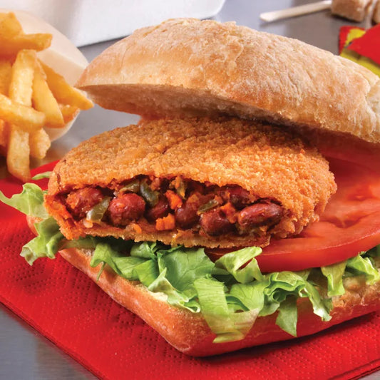 MASKaterVeg Spicy Bean Burger (Breaded)-24x100g-Food