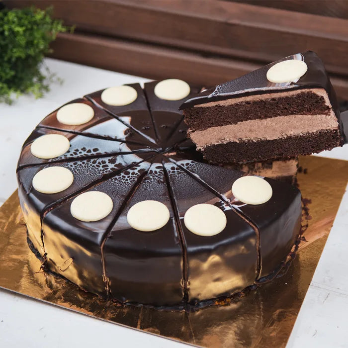 MASLetscake Devil's Fudge Cake (12 Pre-Portions) 1x1.68Kg-Food