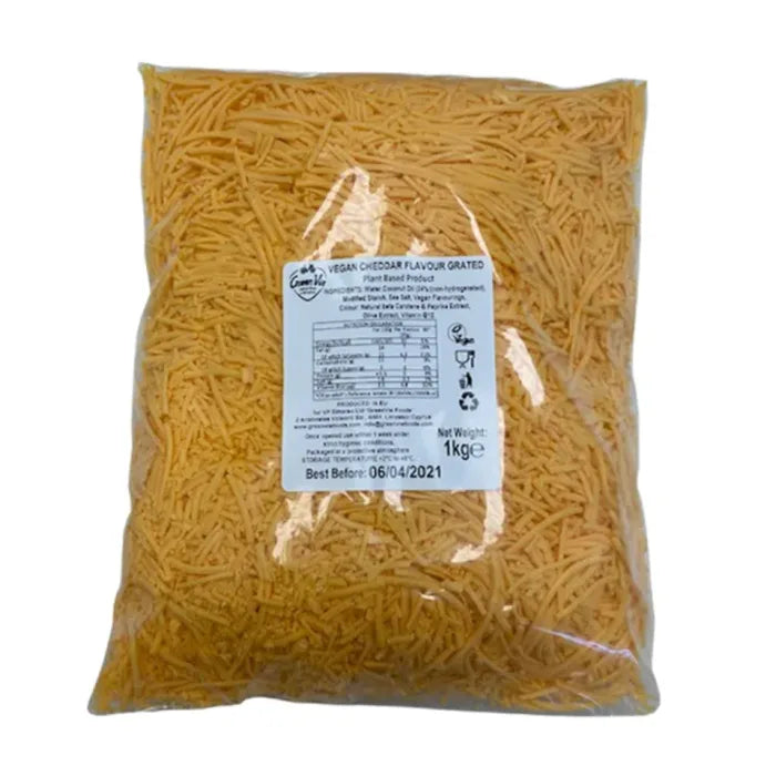 MASGreen Vie Grated Vegan Cheddar Flavour Cheese 1x1kg-Food