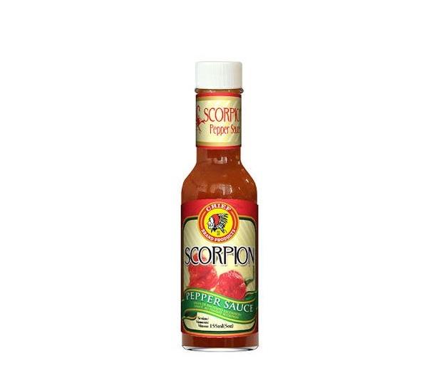 Chief Scorpion Pepper Sauce 155ml Box of 6