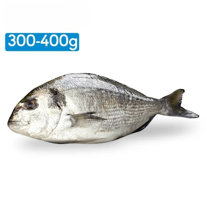 MASAquafish IQF Whole Sea Bream Gilled & Gutted (300-400g)-1x1kg-Food