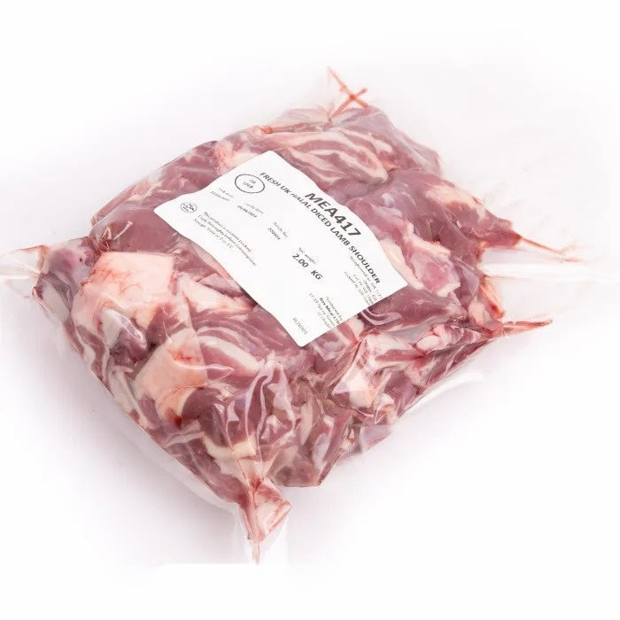 MASFresh UK Halal Diced Lamb Shoulder 1x2kg-Food