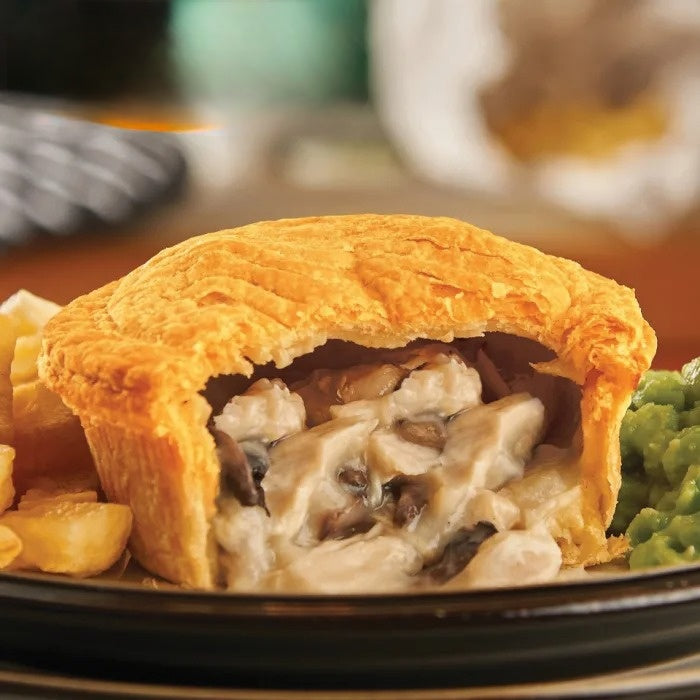 MASPukka Wrapped Cooked Chicken & Mushroom Pie-1x12-Food