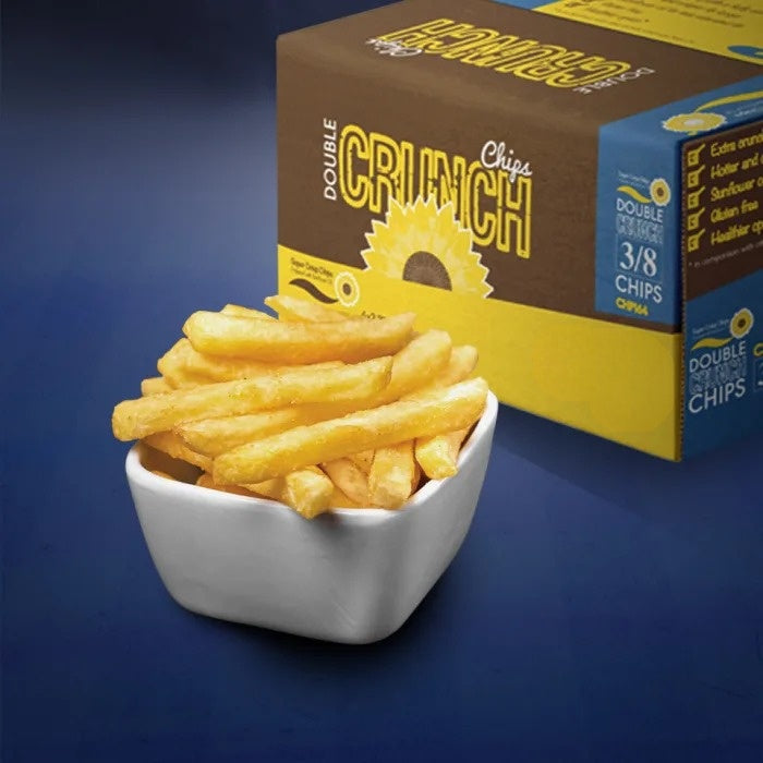 Super Crisp Double Crunch 3/8 Chips 4x2.27kg-Food
