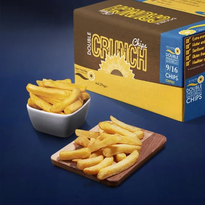 Super Crisp Double Crunch 9/16 Chips 4x2.27kg-Food