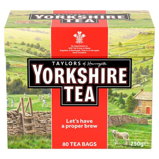 Taylors of Harrogate Yorkshire Tea 80 Tea Bags 250g