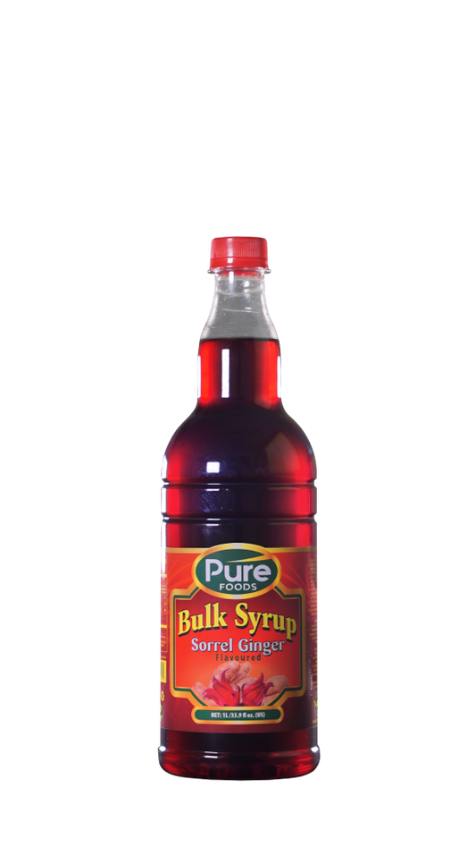 Pure Bulk Sorrel and Ginger Syrup 1L