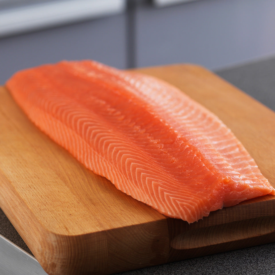 MASFrozen Norwegian Whole Skinless&Boneless Salmon Fillet (Price/Kg) Pack Appx. 1-1.5kg-Food