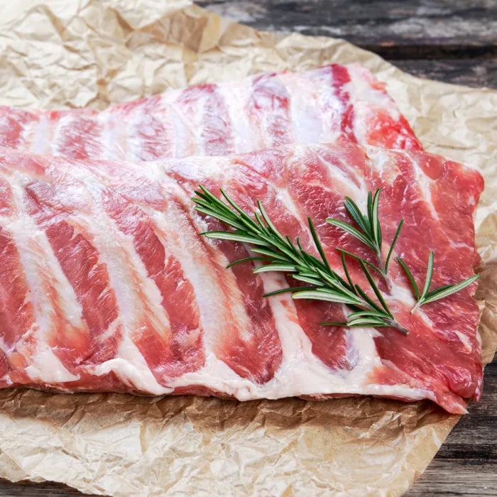 MASFood Family Frozen Raw Pork Belly Spare Ribs-1x10kg-Food