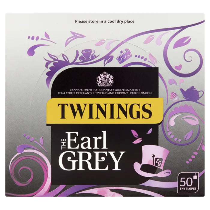 Twinings Earl Grey Enveloped Tea Bags 1pc x 50-Food