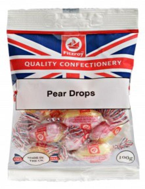 Fitzroy Pear Drops 100g Box of 12